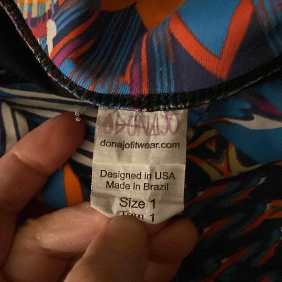 Dona Jo Colorful Pickleball Tennis Skirt Skort Pockets Compression Shorts - Picture 3 of 5